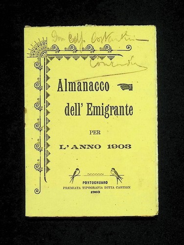 Almanacco dell emigrante per - almanacco, dell'emigrante